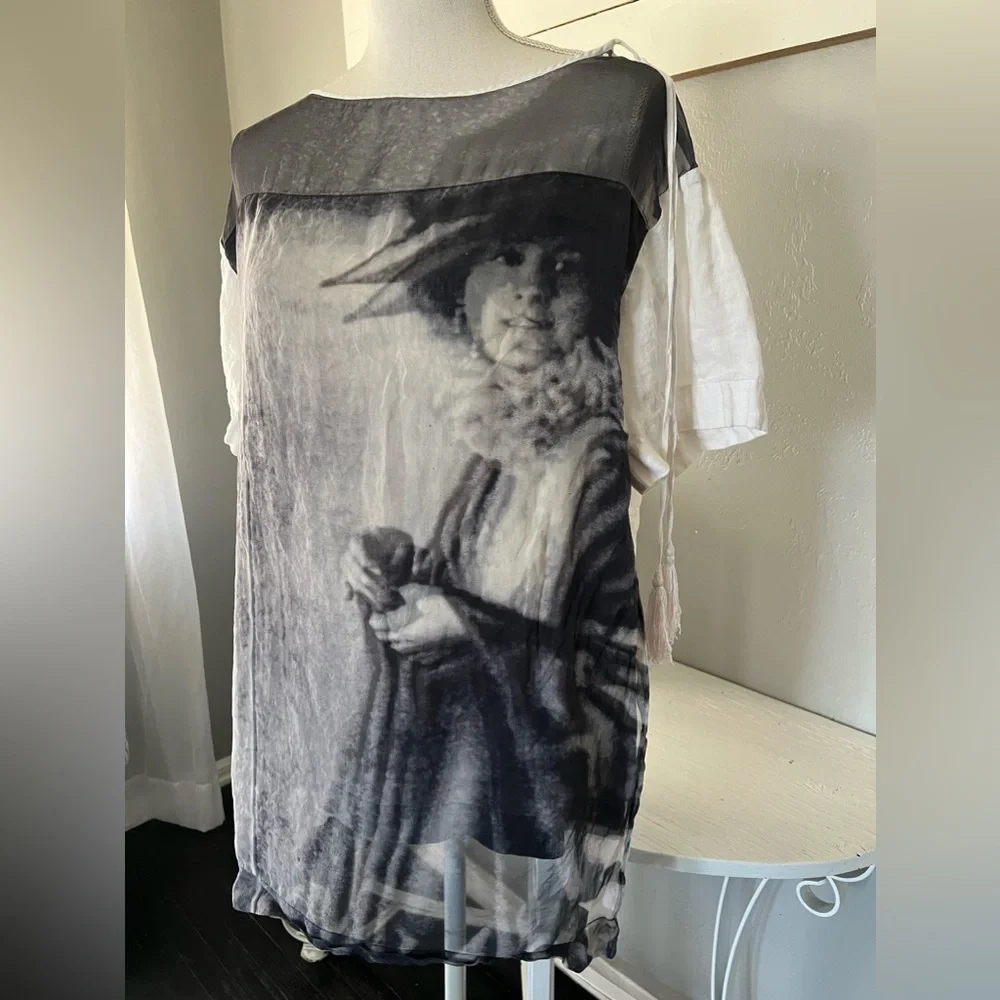 Gianfranco Ferre Black & White Vintage
 Top Woman's Face size 44 (USA 10) - Picture 3 of 10